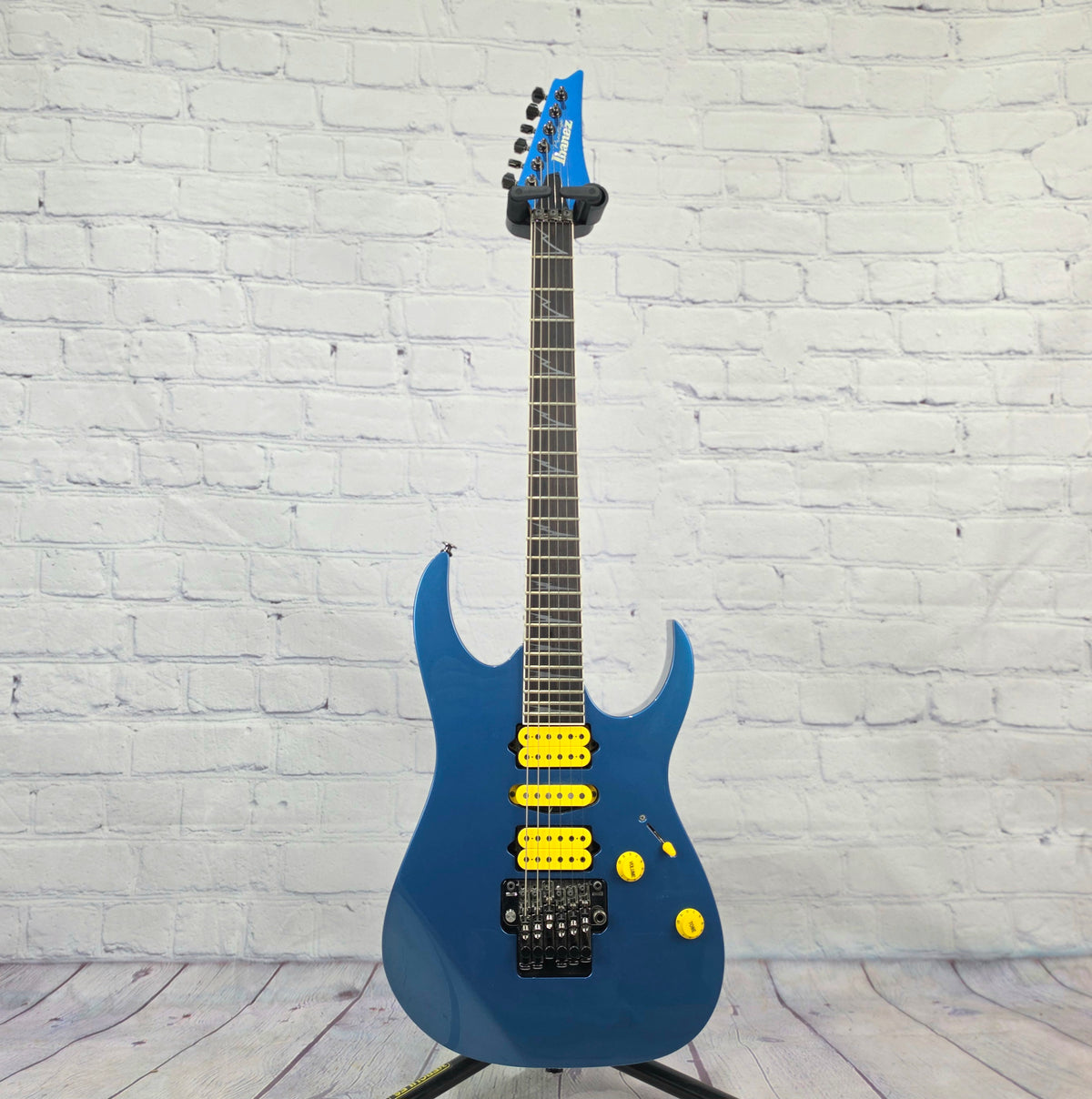 USED Ibanez Prestige RG3570Z 6 String Electric Guitar Laser Blue