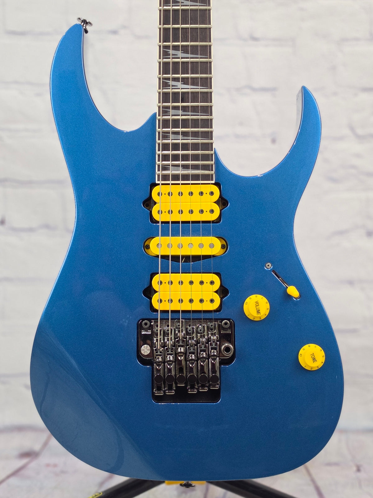 USED Ibanez Prestige RG3570Z 6 String Electric Guitar Laser Blue