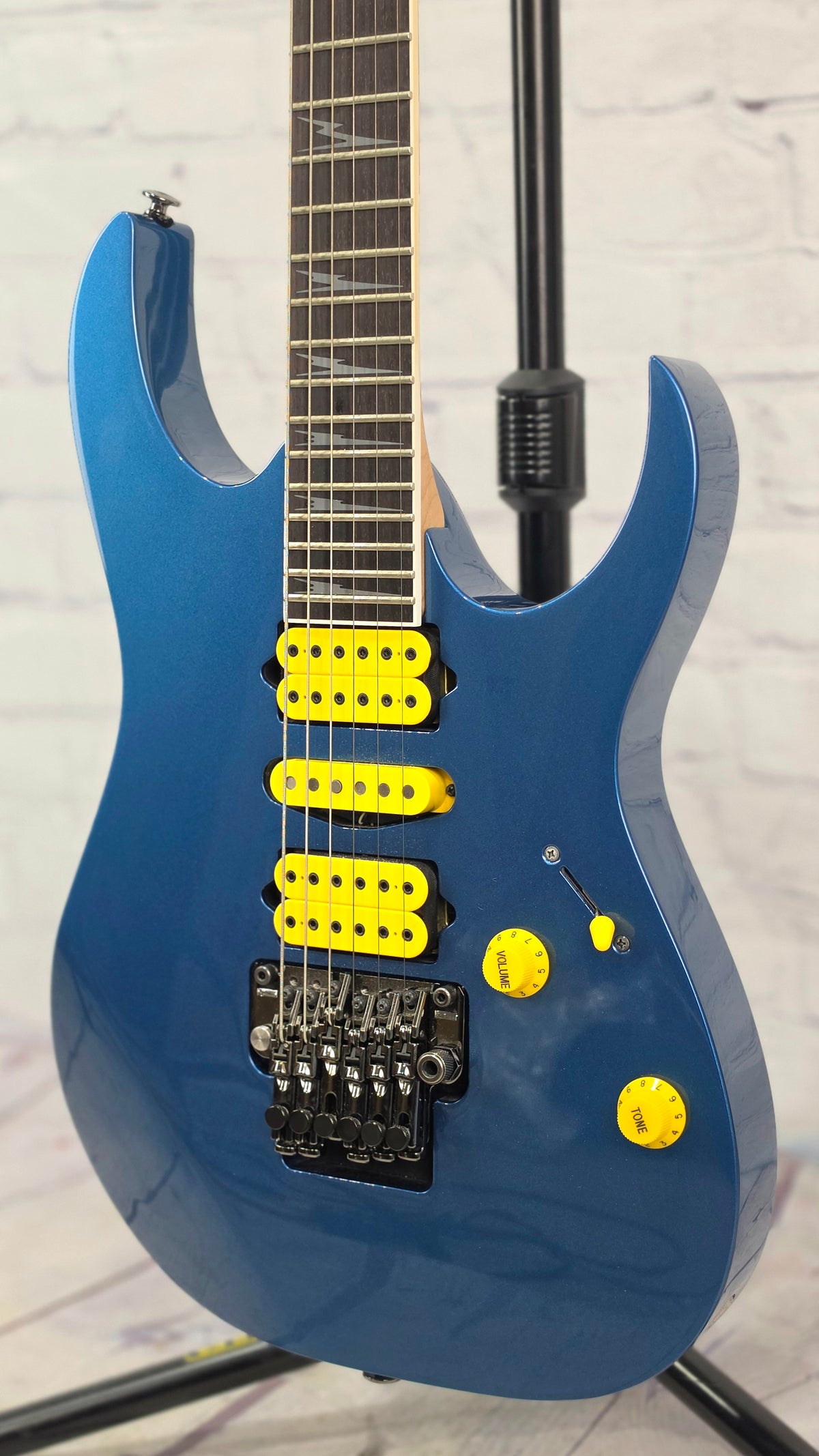 USED Ibanez Prestige RG3570Z 6 String Electric Guitar Laser Blue