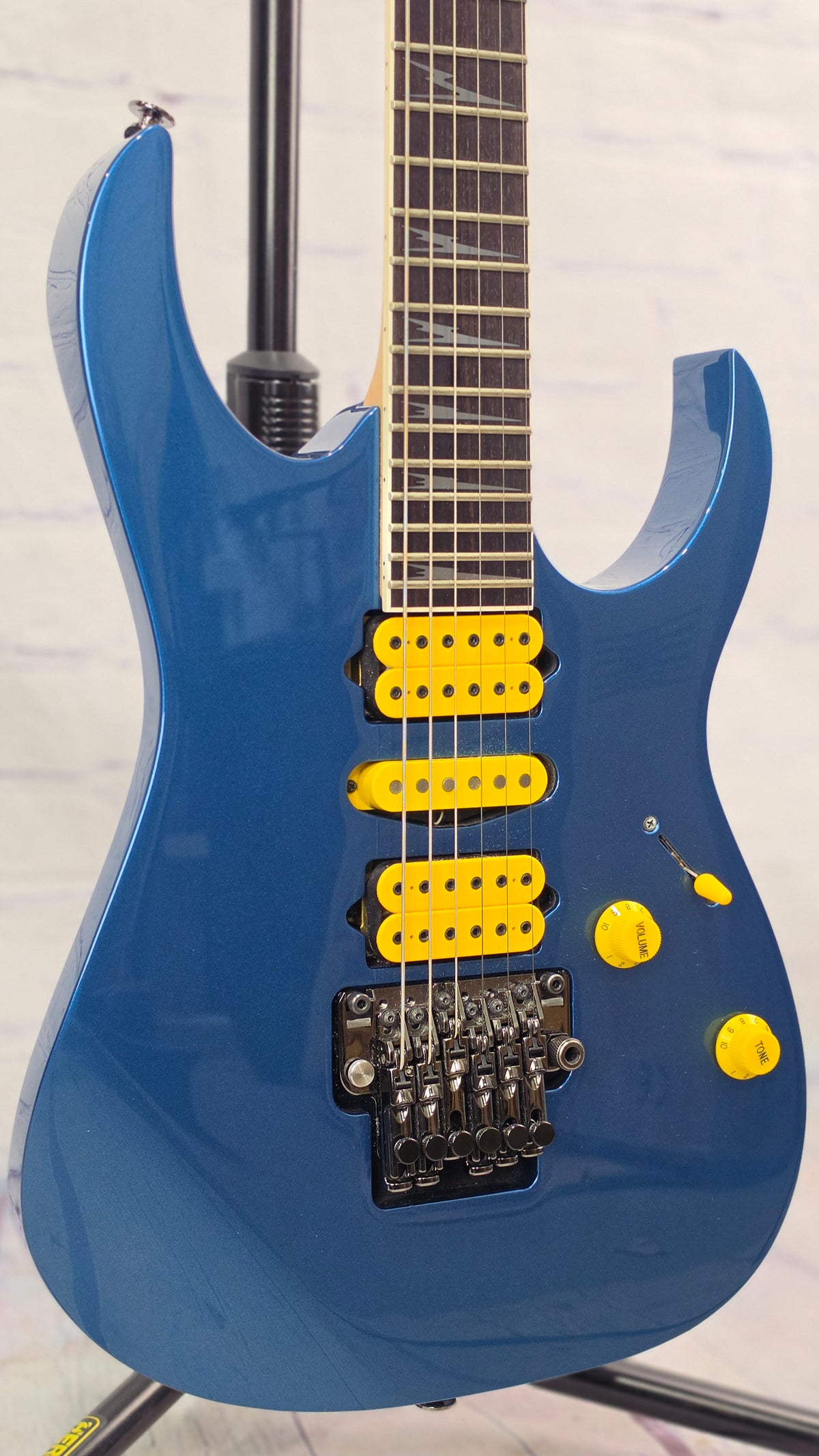 USED Ibanez Prestige RG3570Z 6 String Electric Guitar Laser Blue