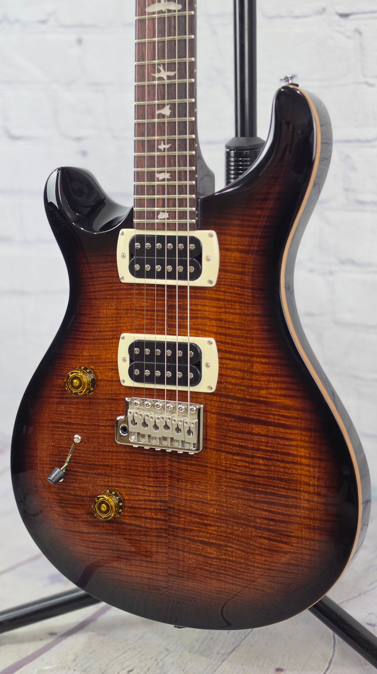 Paul Reed Smith PRS Guitars SE Custom 24 Left-Handed 6 String Electric Guitar Black Gold