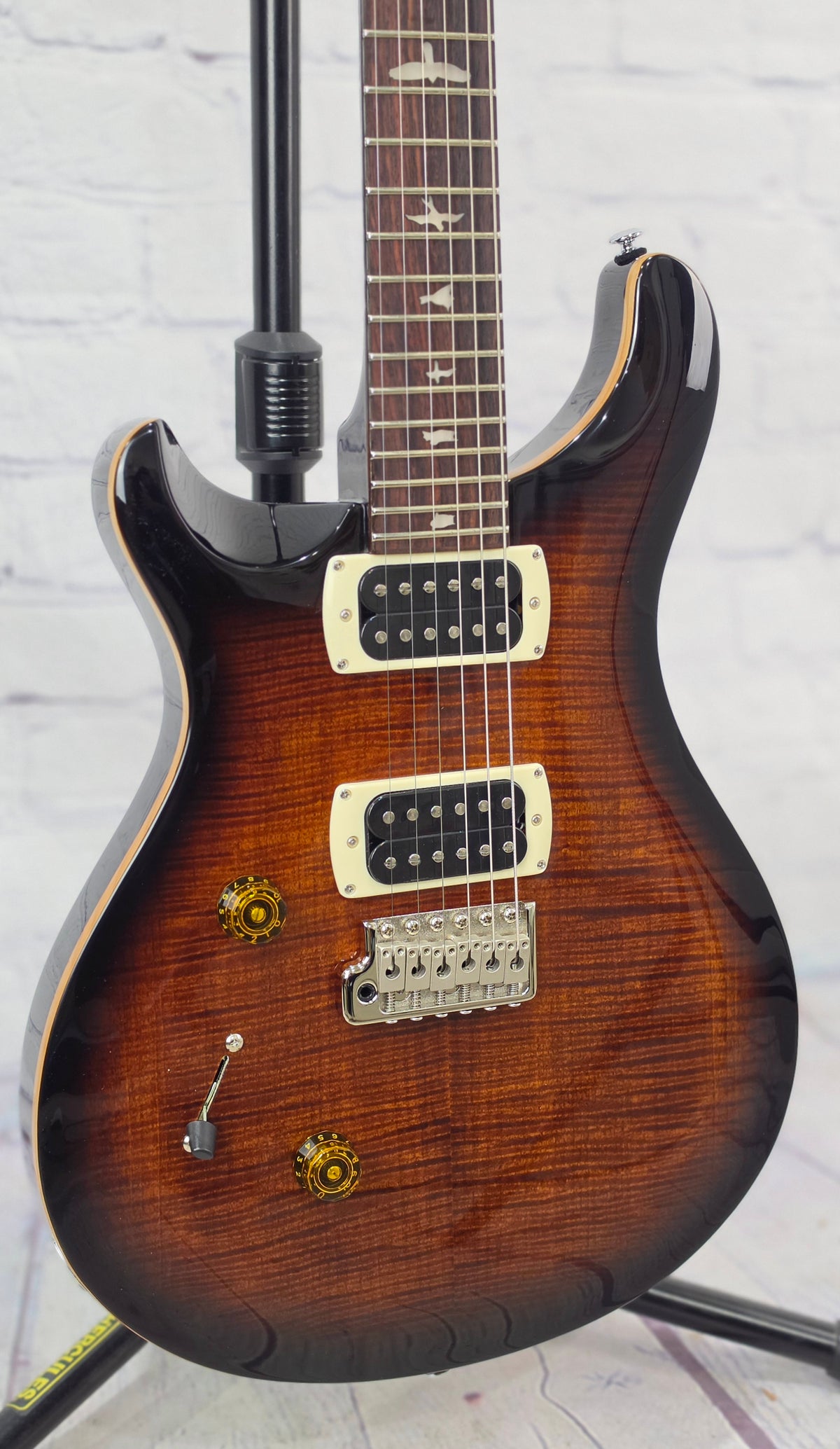 Paul Reed Smith PRS Guitars SE Custom 24 Left-Handed 6 String Electric Guitar Black Gold