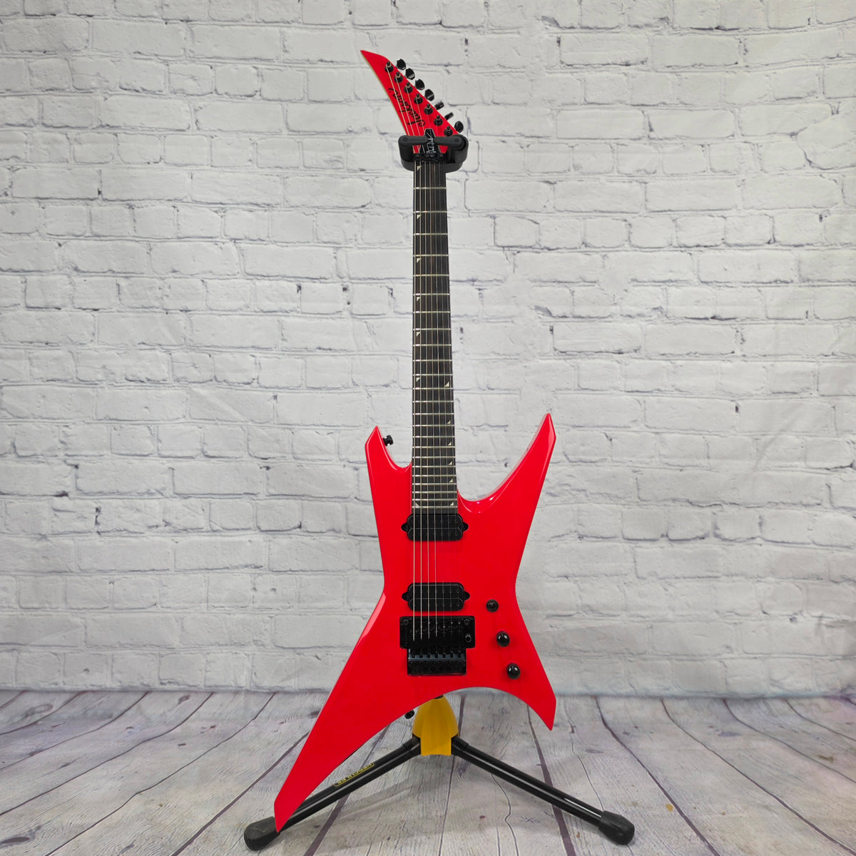 Jackson Guitars Pro Series Signature Dave Davidson Warrior WR7 Ebony 7 String Electric Guitar Racing Red