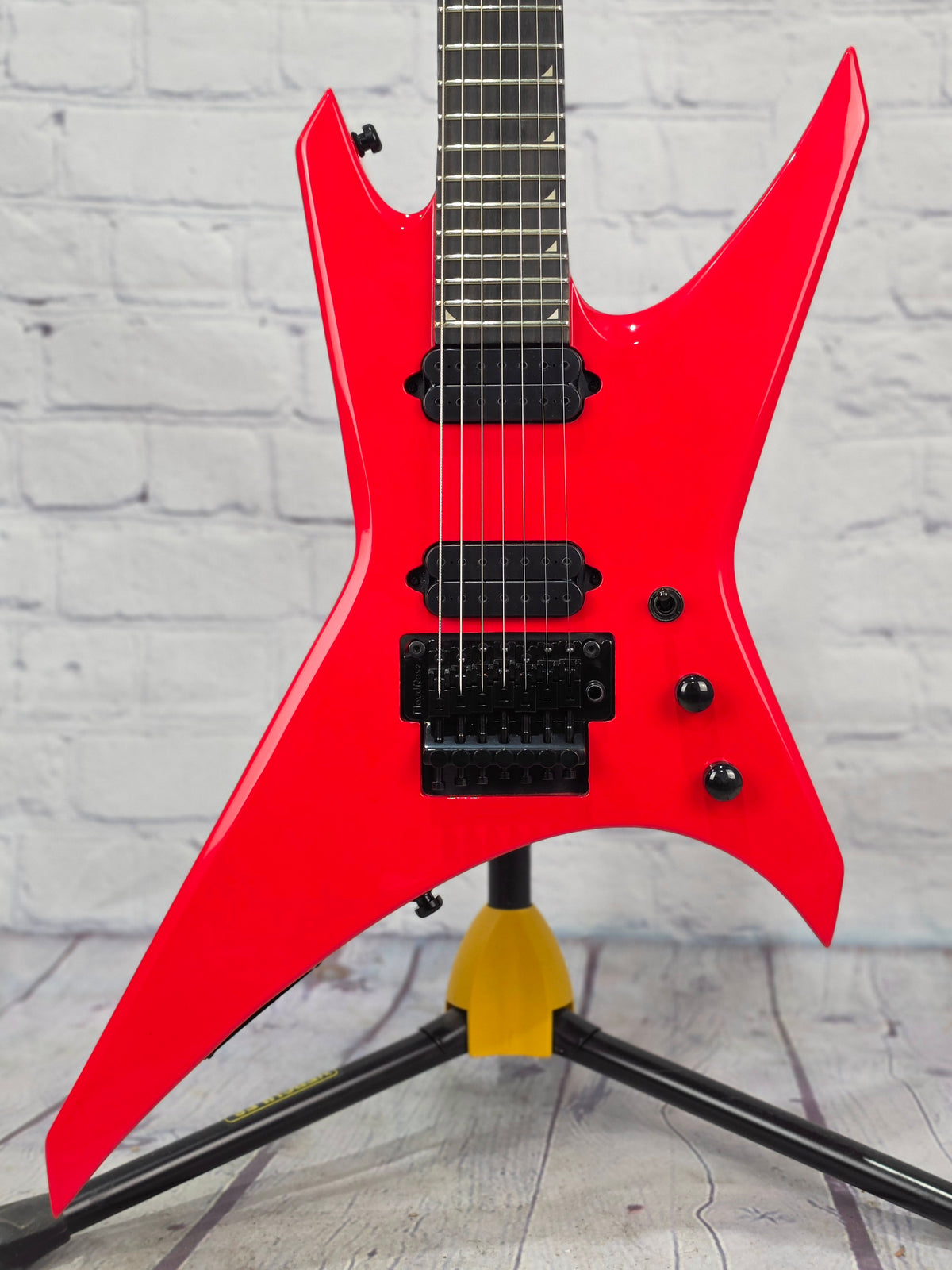 Jackson Guitars Pro Series Signature Dave Davidson Warrior WR7 Ebony 7 String Electric Guitar Racing Red