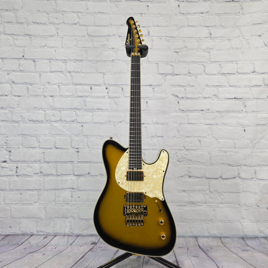 Balaguer Guitars Thicket TM Travis Miguel 6 String Electric Guitar Gloss Metallic Goldburst