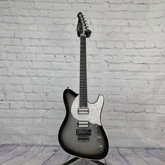 Balaguer Guitars Thicket TM Travis Miguel 6 String Electric Guitar Gloss Metallic Silverburst