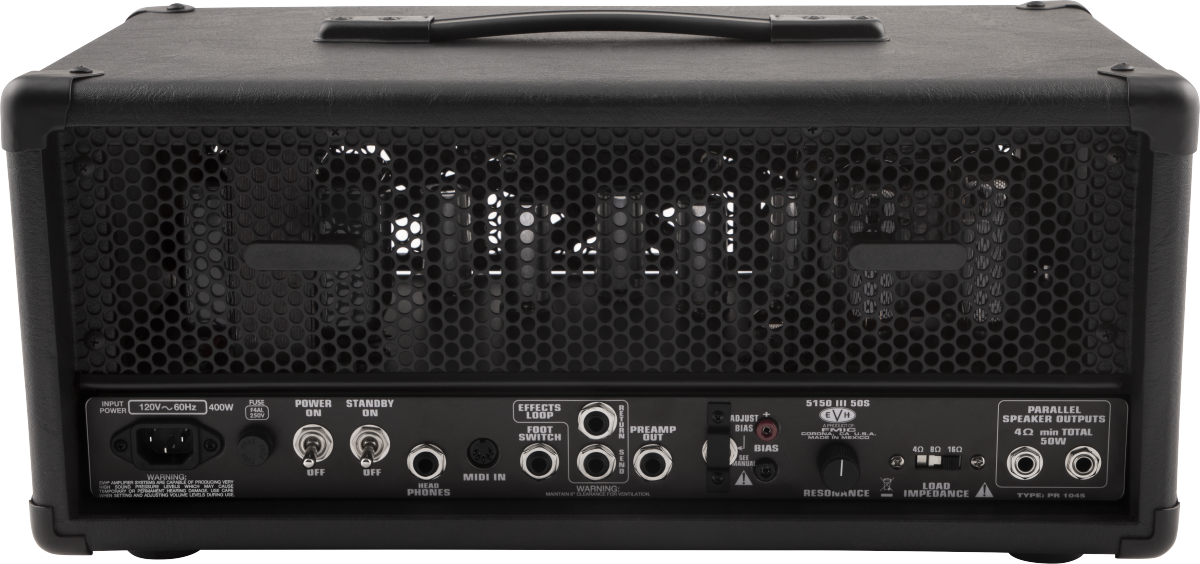 EVH Guitars 5150III 50S 6L6 50w Guitar Amplifier Head Black