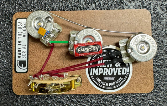 Emerson Custom Blender 5-Way Stratocaster Prewired Harness Kit - Premier Pro S5B-PREMIER
