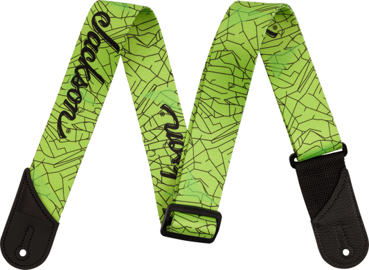 Jackson® Cracked Mirror Guitar Strap Green 2"