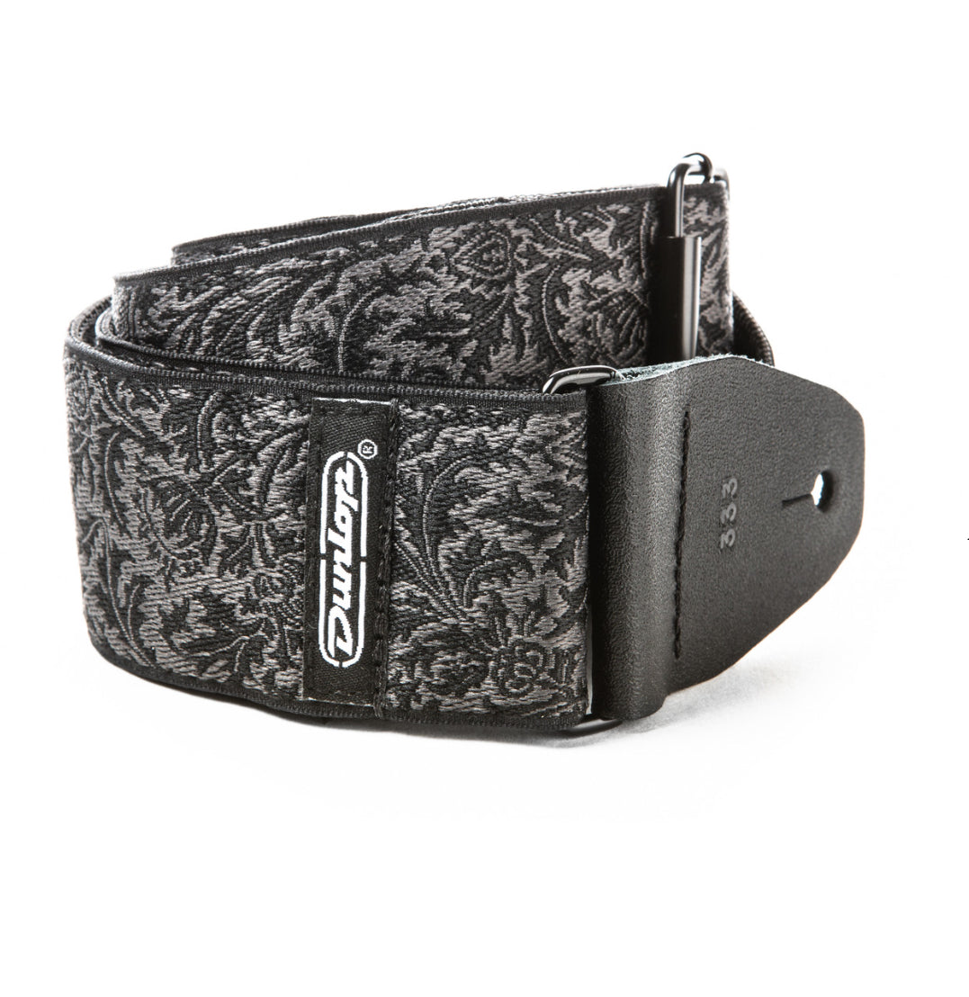 Dunlop Jacquard Black Thistle Guitar Strap