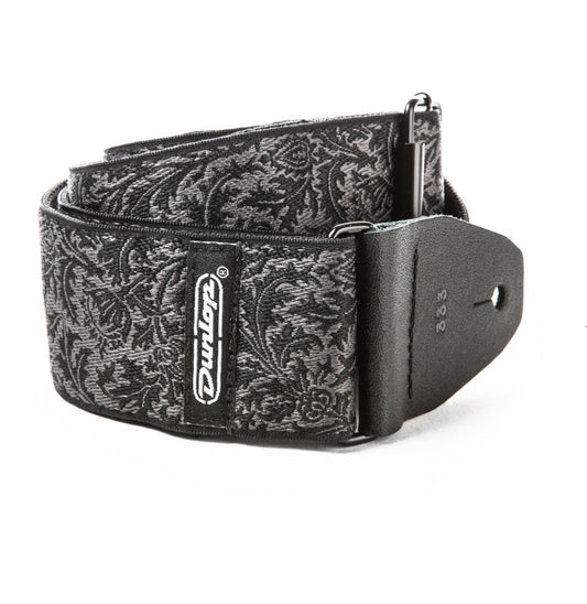 Dunlop Jacquard Black Thistle Guitar Strap