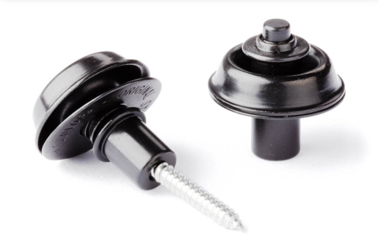 Dunlop STRAPLOK® Strap Locks Retainers Flush Mount (BLACK)