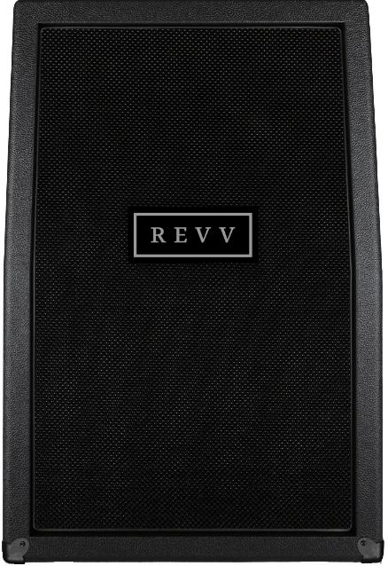 Revv Amplification Vertical Slant 2x12 Guitar Cabinet 12" Speakers Black