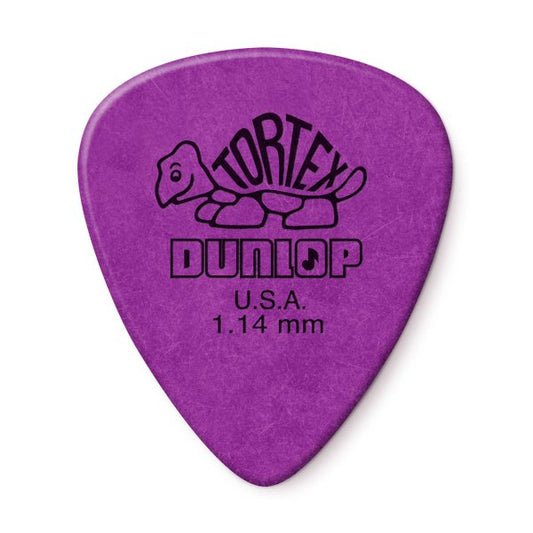 Dunlop 1.14mm Tortex Standard Guitar Picks (12 Pack) Purple