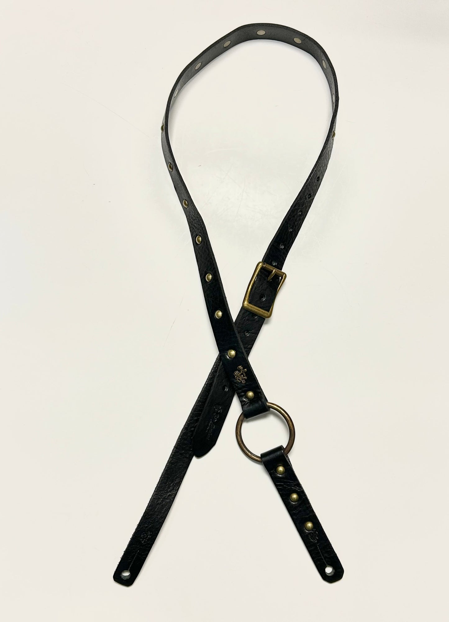 Red Monkey Designs Nash Guitar Strap (Black/Antique Brass)