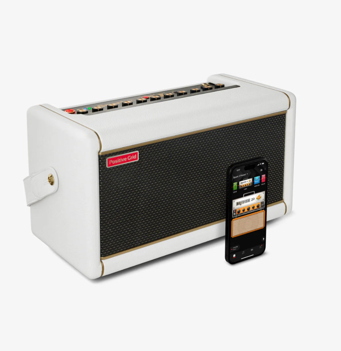 Positive Grid Spark 2 50w Smart Guitar Amp & Bluetooth Speaker Pearl