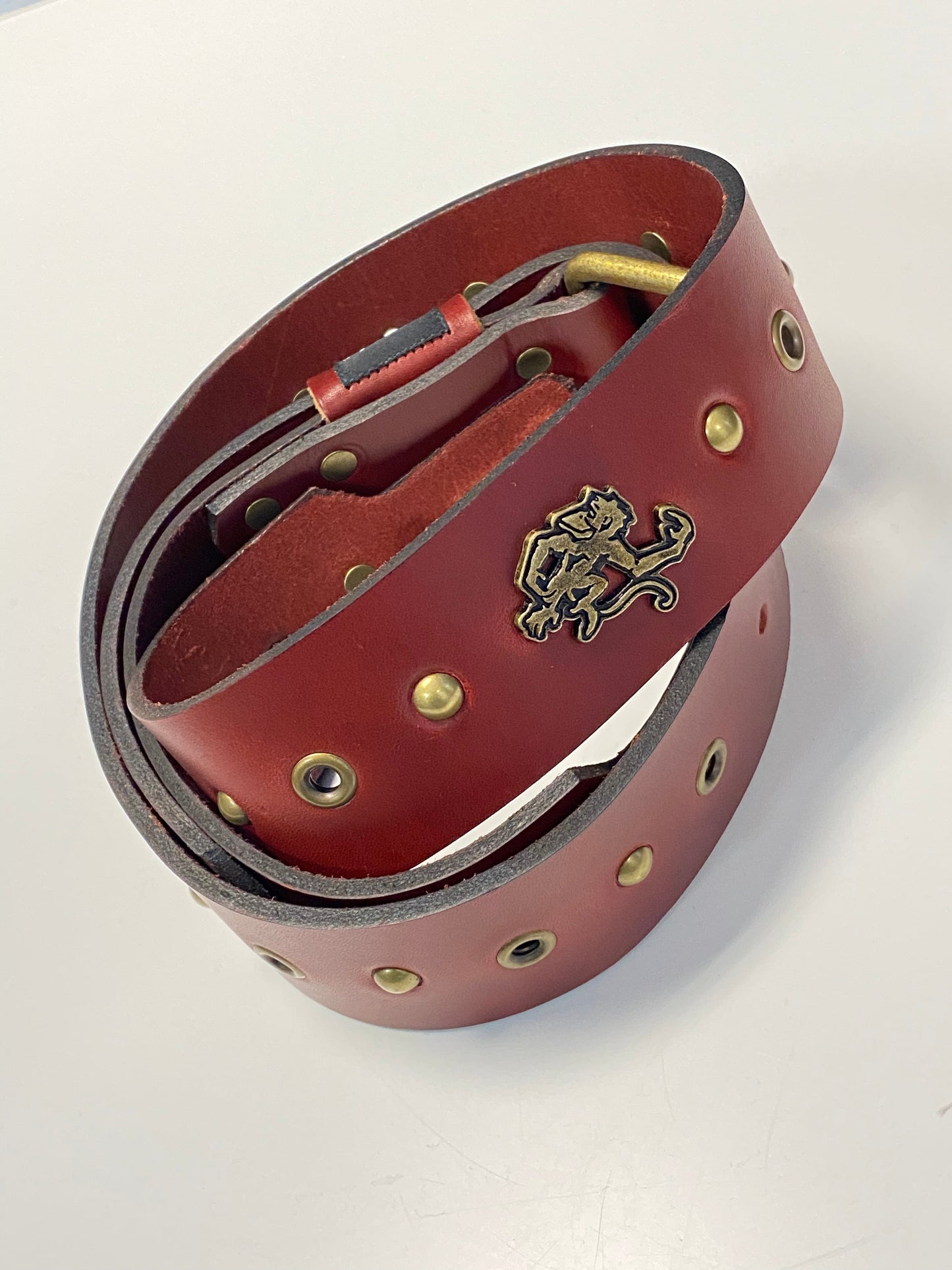 Red Monkey Designs Live Wire 2.0 Guitar Strap (Cordovan/Antique Brass, Size: 1)