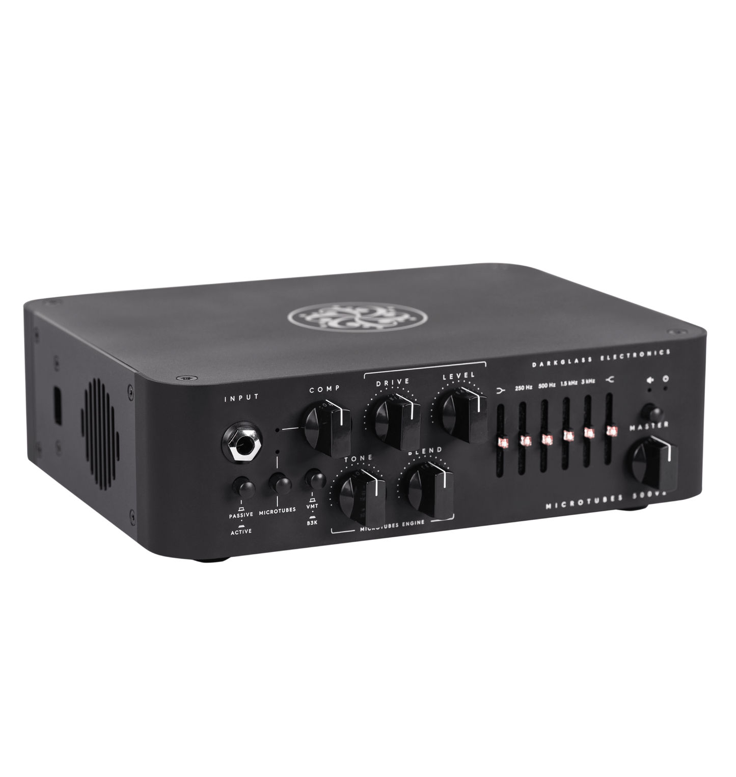 Darkglass Microtubes 500 V2 with new black finish.  Available through Leprechaun FX in Edmonton.