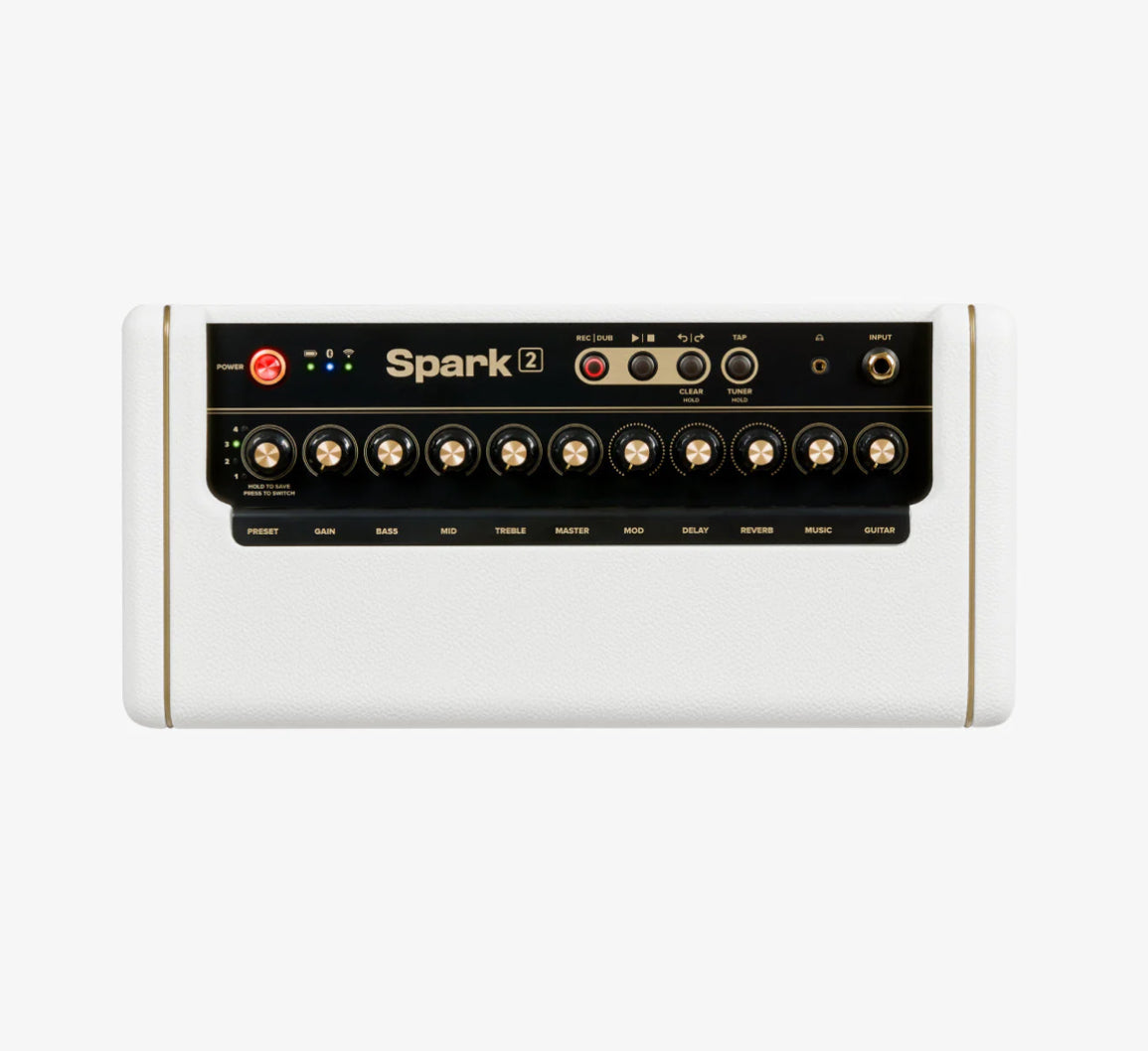 Positive Grid Spark 2 50w Smart Guitar Amp & Bluetooth Speaker Pearl