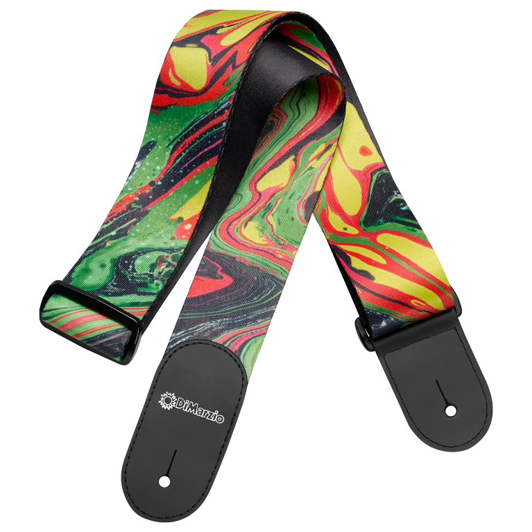 Dimarzio Steve Vai Standard Guitar Strap Green Universe DD3141