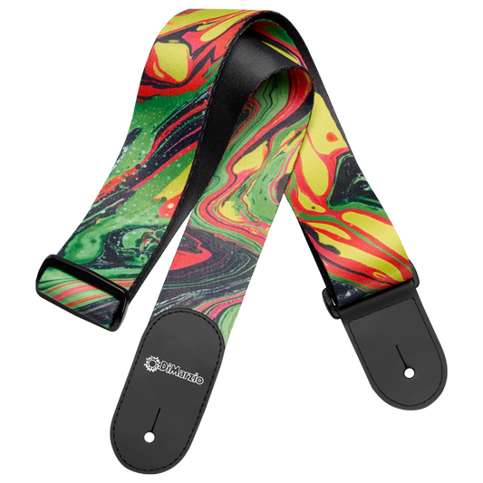 Dimarzio Steve Vai Standard Guitar Strap Green Universe DD3141