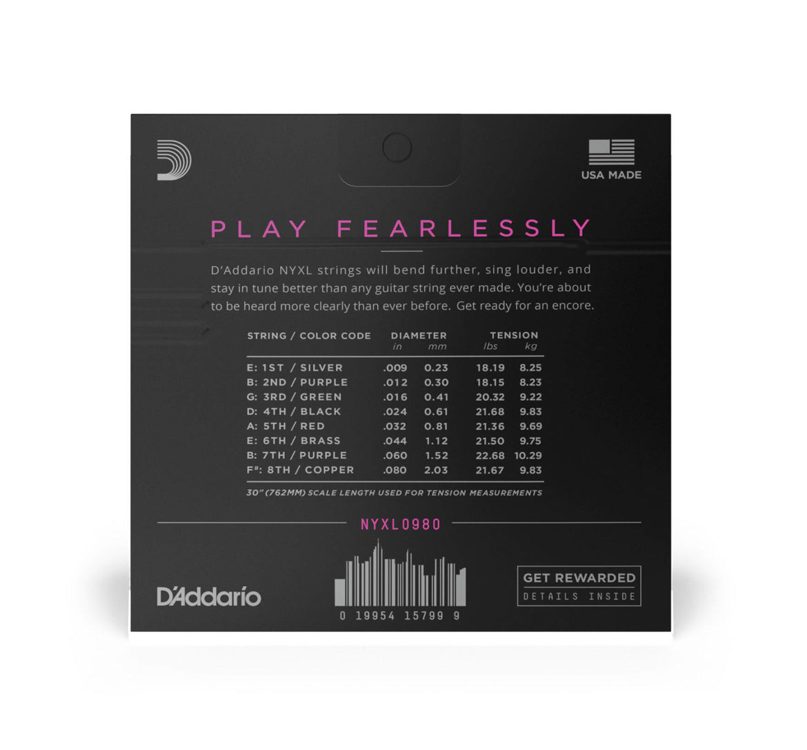 D'Addario NYXL Electric Guitar Strings