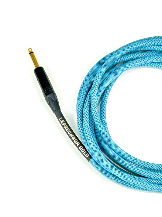 Leprechaun Gold Instrument Cable (Baby Blues)