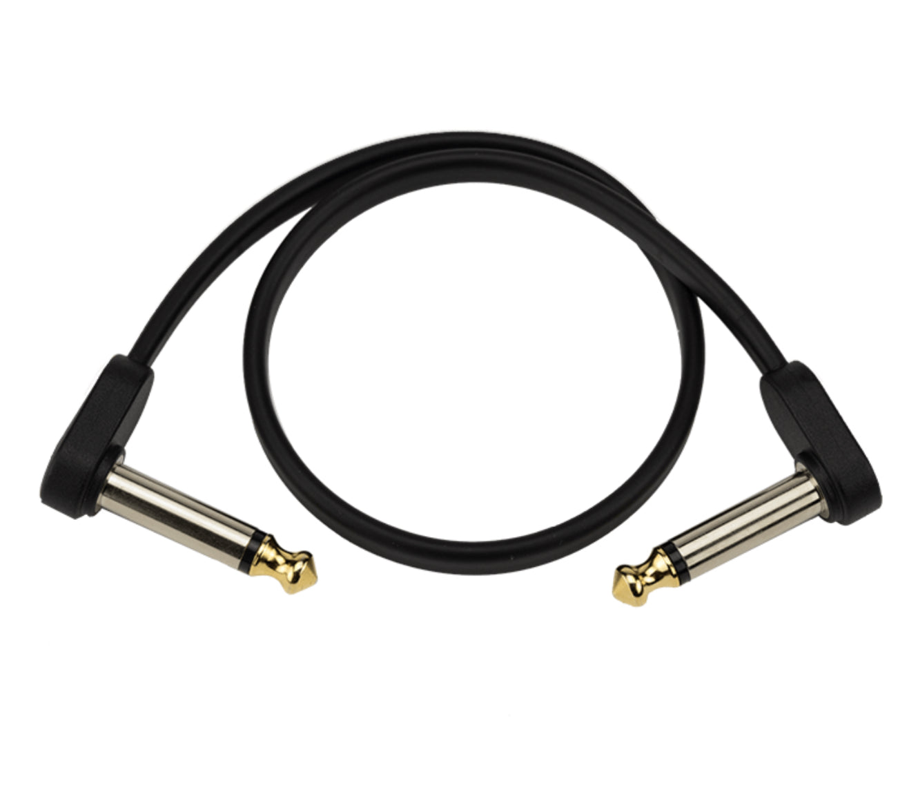 D'addario 12'' Custom Series Flat Patch Cable, Right-Angle to Right-Angle