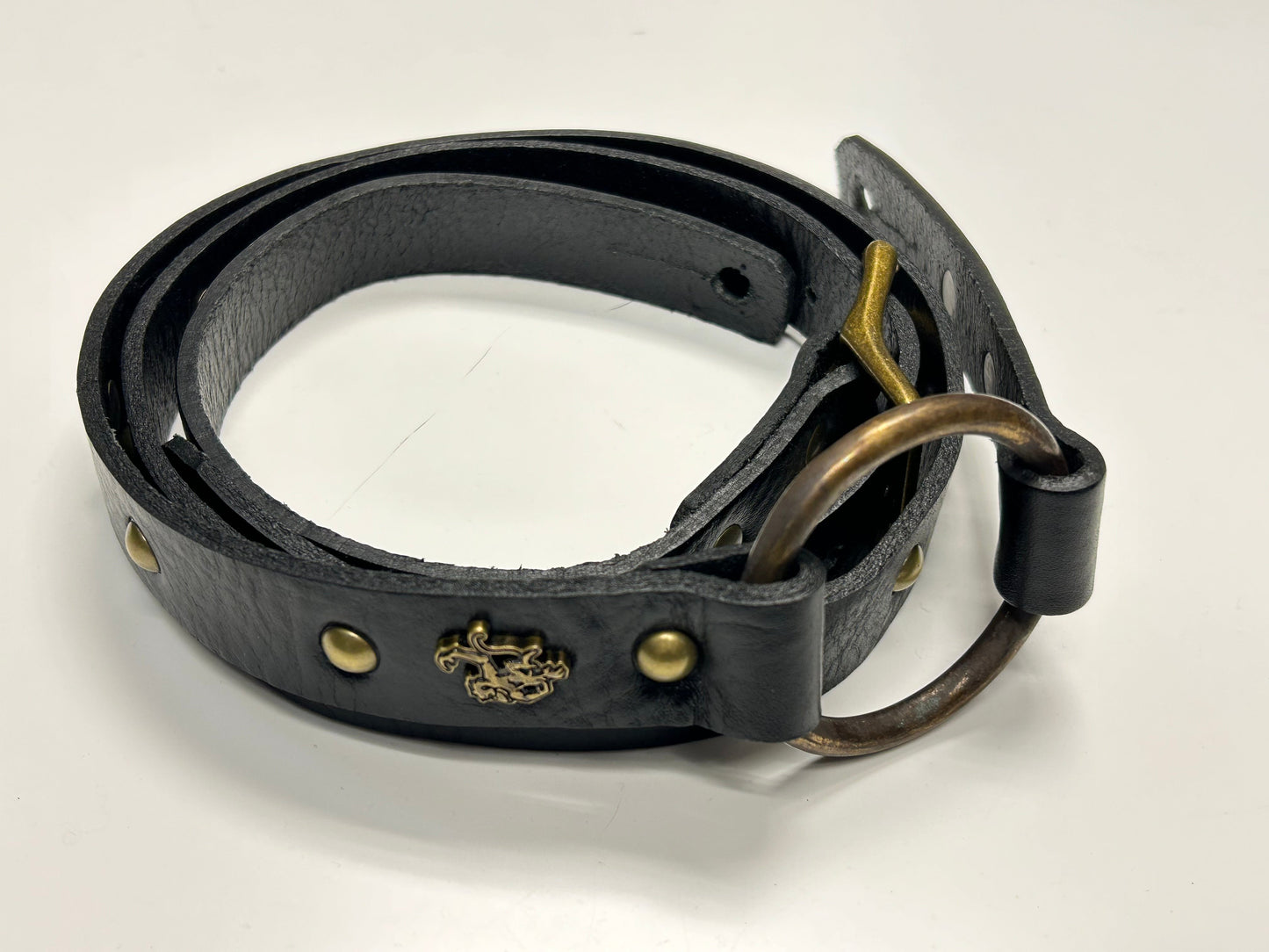 Red Monkey Designs Nash Guitar Strap (Black/Antique Brass)