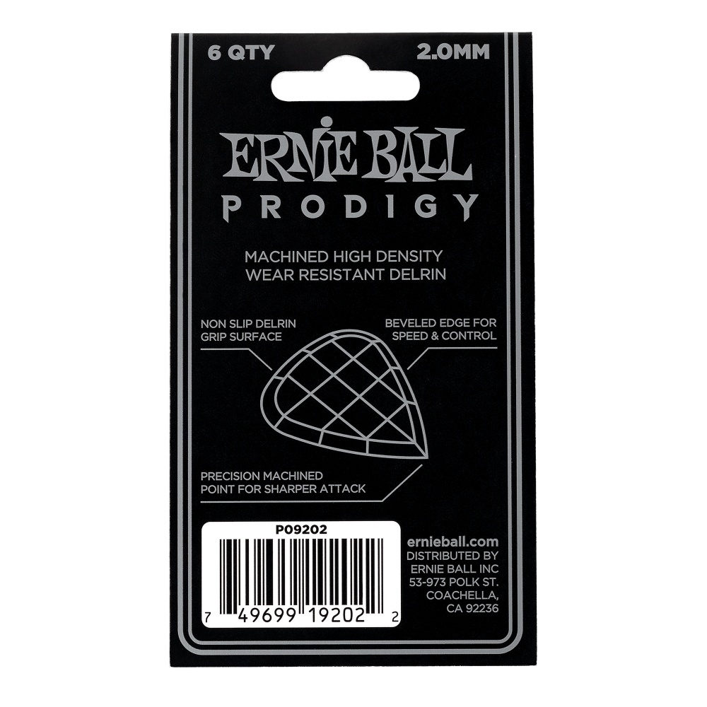 Ernie Ball Prodigy Standard Guitar Picks 2.0mm