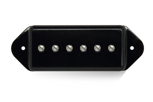 Bare Knuckle Pickups BKP Mississippi Queen 6 String Dogear P90 Pickup Bridge Black