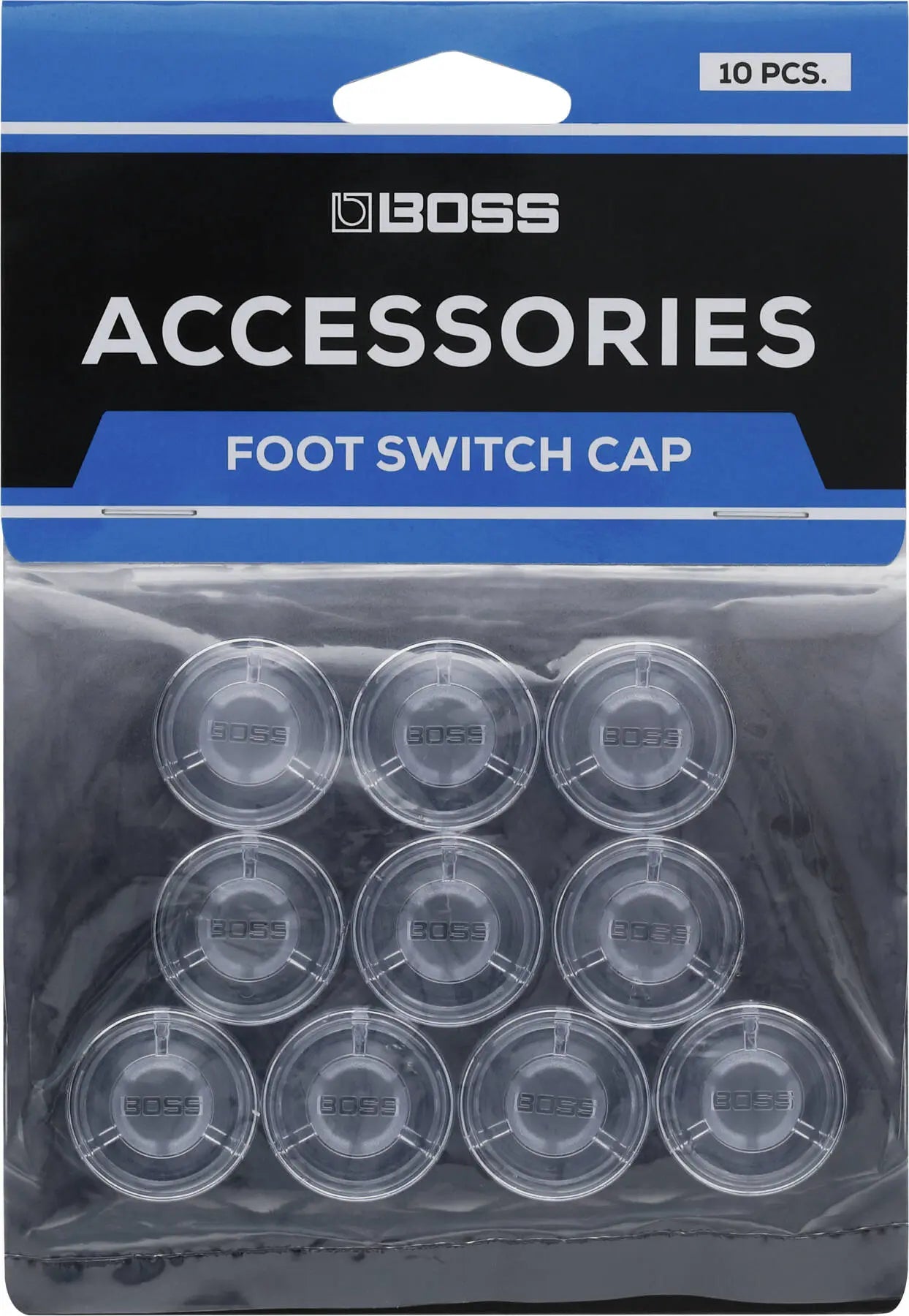 Boss FSC-10 Footswitch Caps (10 Pack) Clear