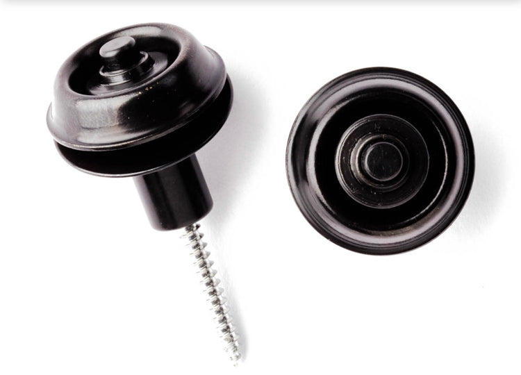 Dunlop STRAPLOK® Strap Locks Retainers Flush Mount (BLACK)