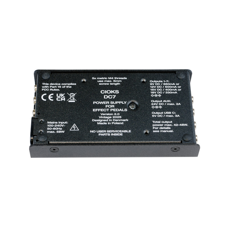 CIOKS DC7v2 Compact Pedal Power Supply Black