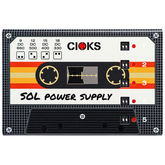 CIOKS Sol Power Supply Limited Cassette Tape Graphic