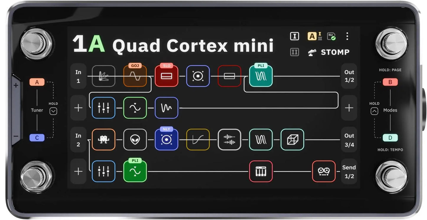 Neural DSP Quad Cortex Mini Guitar Effects Processor Modeling Pedal