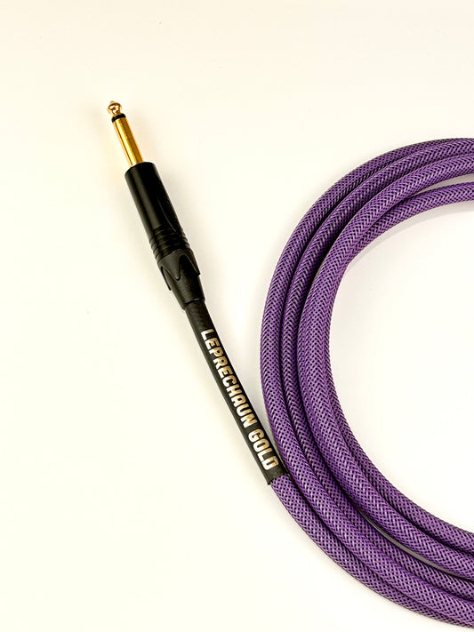 Leprechaun Gold Instrument Cable (Vivid Violet)