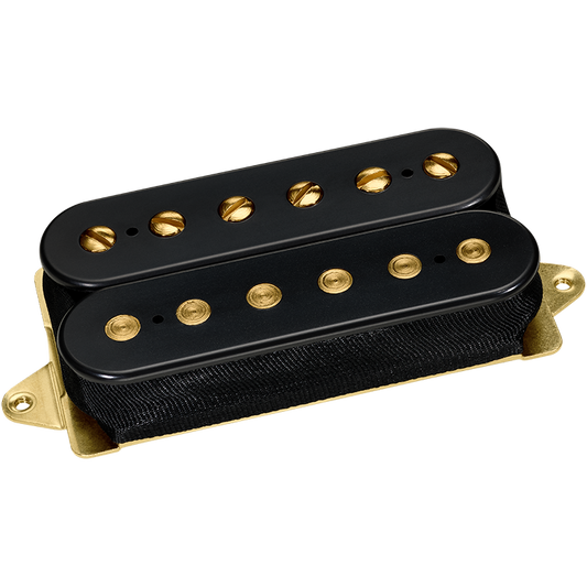 Dimarzio DP193BK+G Air Norton 6 String Humbucker Black w/Gold Poles