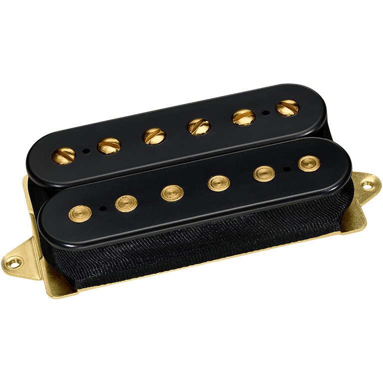 Dimarzio DP193BK+G Air Norton 6 String Humbucker Black w/Gold Poles