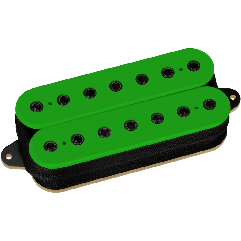 Dimarzio DP720GN+BK D Activator 7 String Bridge Humbucker Pickup Green w/Black Poles