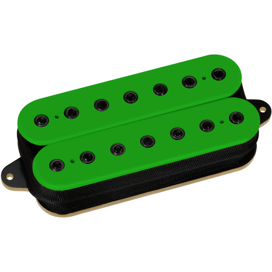 Dimarzio DP720GN+BK D Activator 7 String Bridge Humbucker Pickup Green w/Black Poles