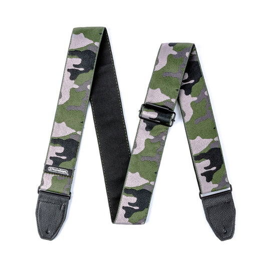 Dunlop Jacquard Ranger Green Camo Guitar Strap