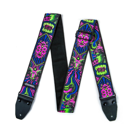 Dunlop ILOVEDUST Green Fangs Guitar Strap