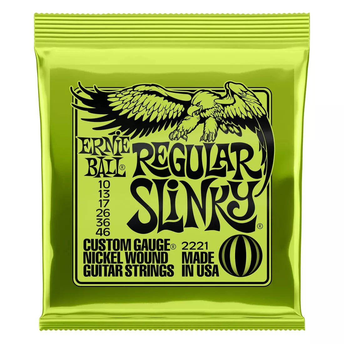 Ernie Ball Electric Guitar Strings Nickel Regular Wound