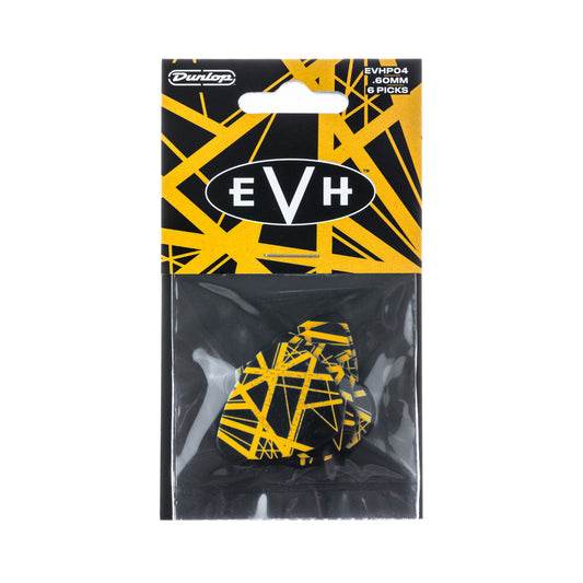 Dunlop EVH Eddie Van Halen Max-Grip .60mm Black & Yellow EVHP04