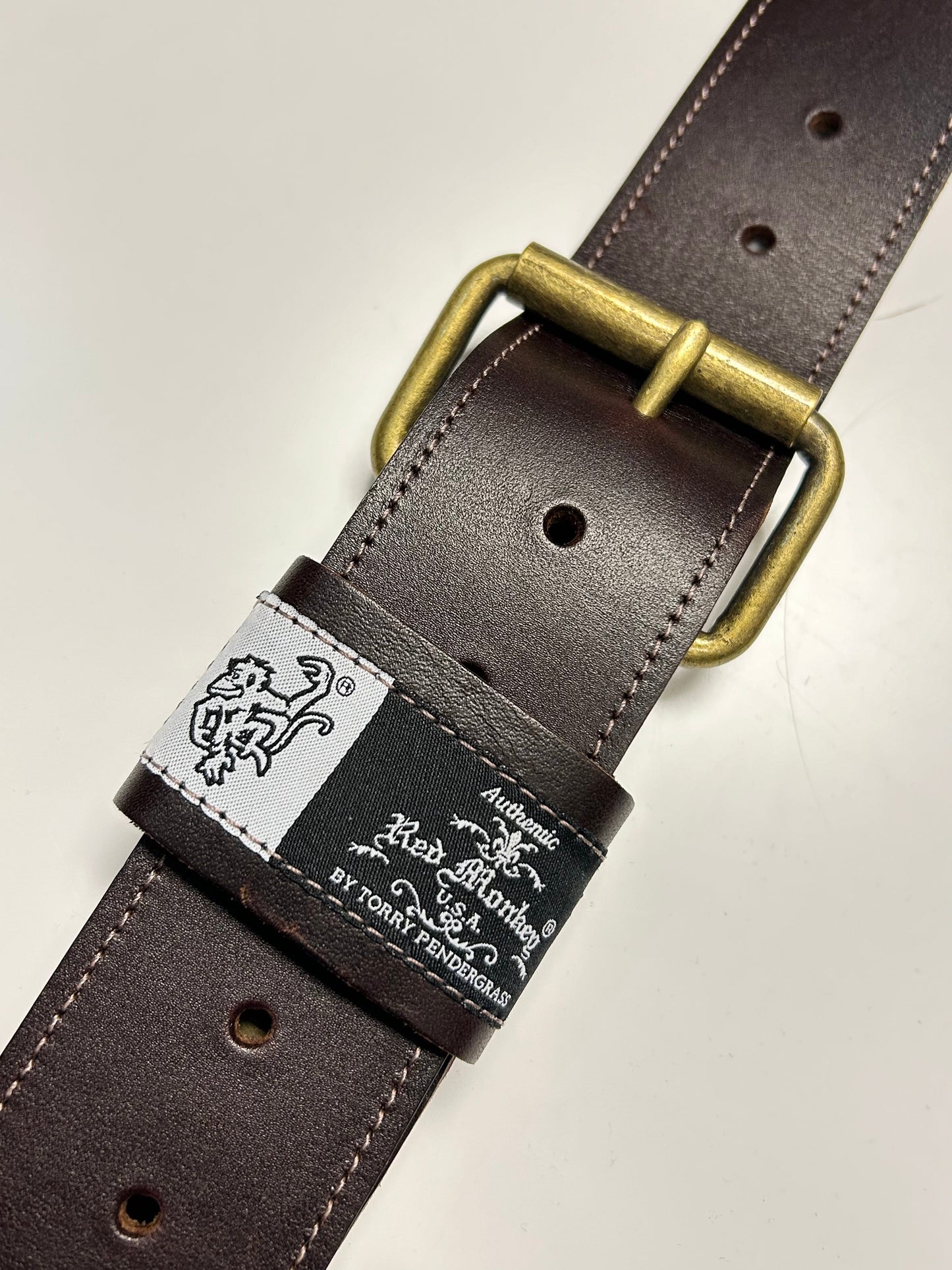 Red Monkey Designs 2" Classic Guitar Strap (Chocolate/Antique Brass, Size:2)