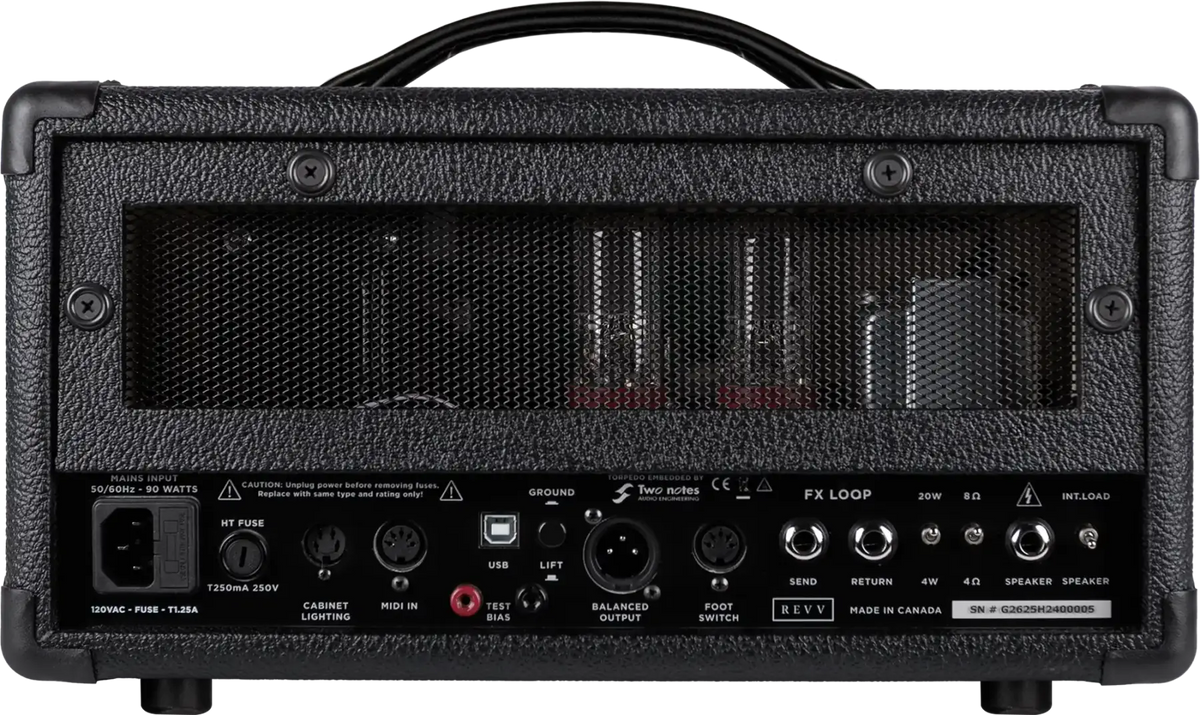 Revv Amplification G25 Tube Amp Head 25w Amplifier Black