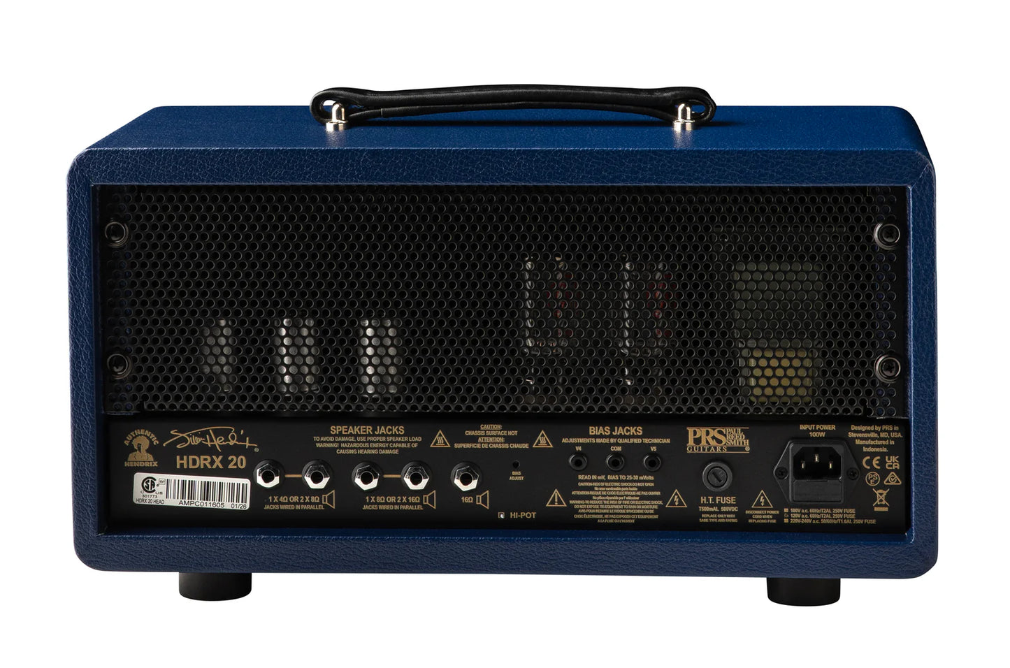 Paul Reed Smith PRS HDRX 20 Tube Amplifier Head Limited Edition Indigo Blue Tolex