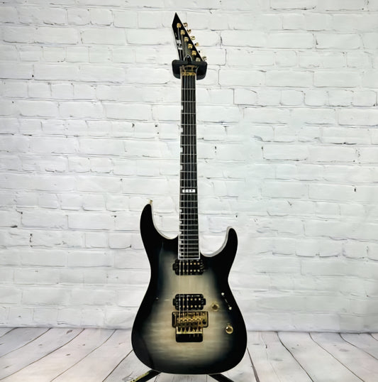 ESP E-II M-II QM 6 String Electric Guitar Black Natural Burst EIIMIIQMBLKNB