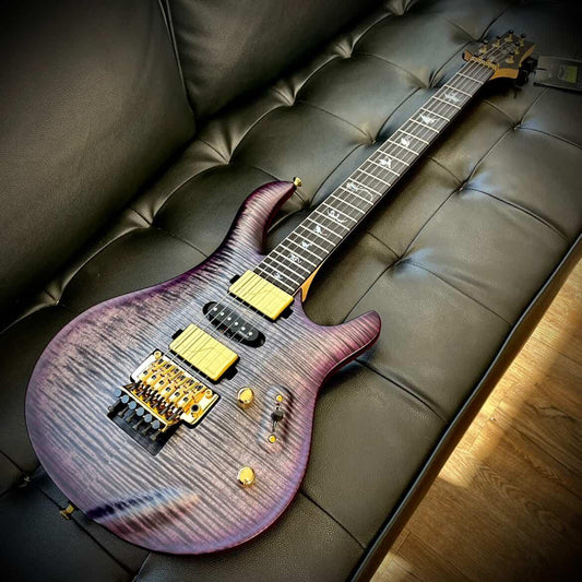 Paul Reed Smith PRS Guitars Chleo Limited Edition Herman Li 6 String Electric Guitar Charcoal Purple Wraparound Burst